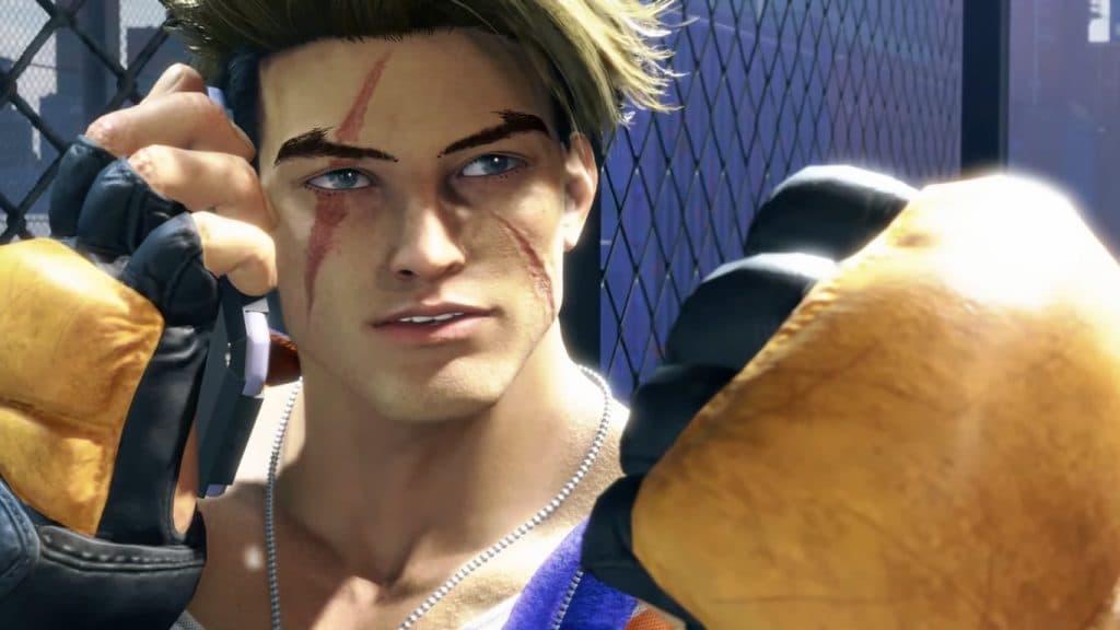 A screenshot of Luke from Street Fighter 6