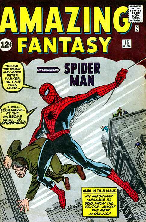 The cover of Amazing Fantasy #15, which is one of many easter eggs in Spider-Man: Across the Spider-Verse