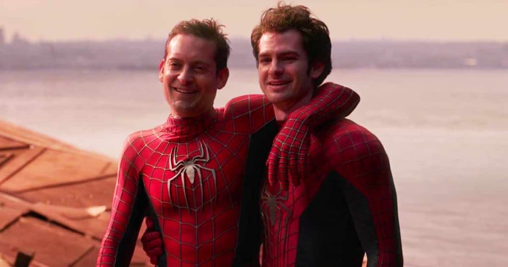 Tobey Maguire and Andrew Garfield in Spider-Man: No Way Home
