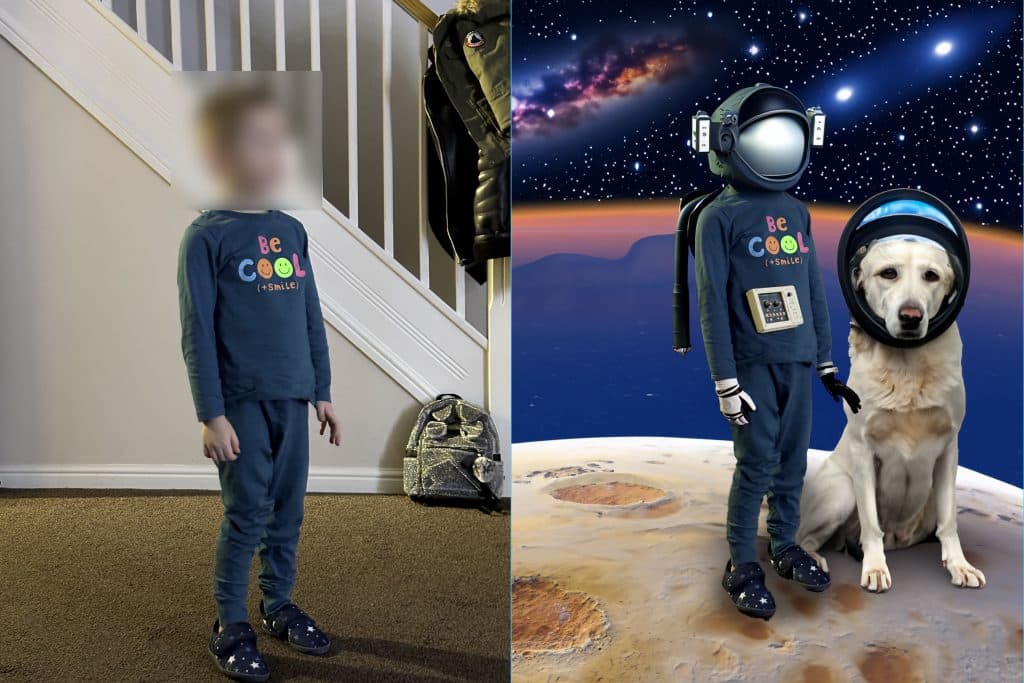 a boy a spaceman made with firefly