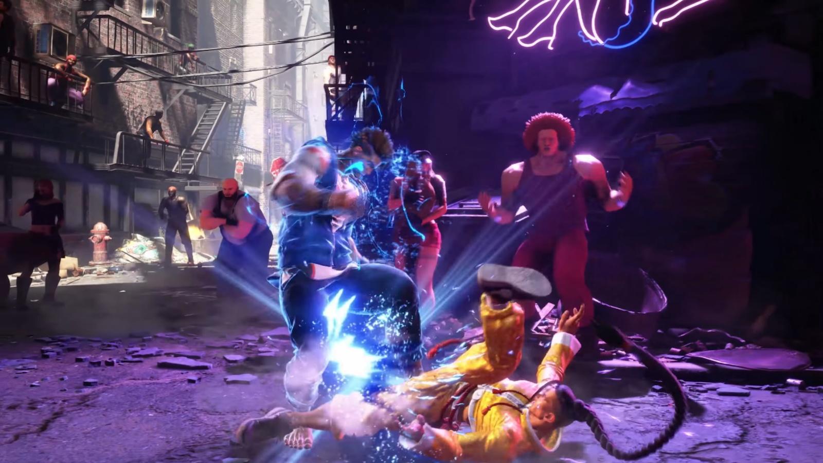 A screenshot of Luke and Jamie from Street Fighter 6 trailer