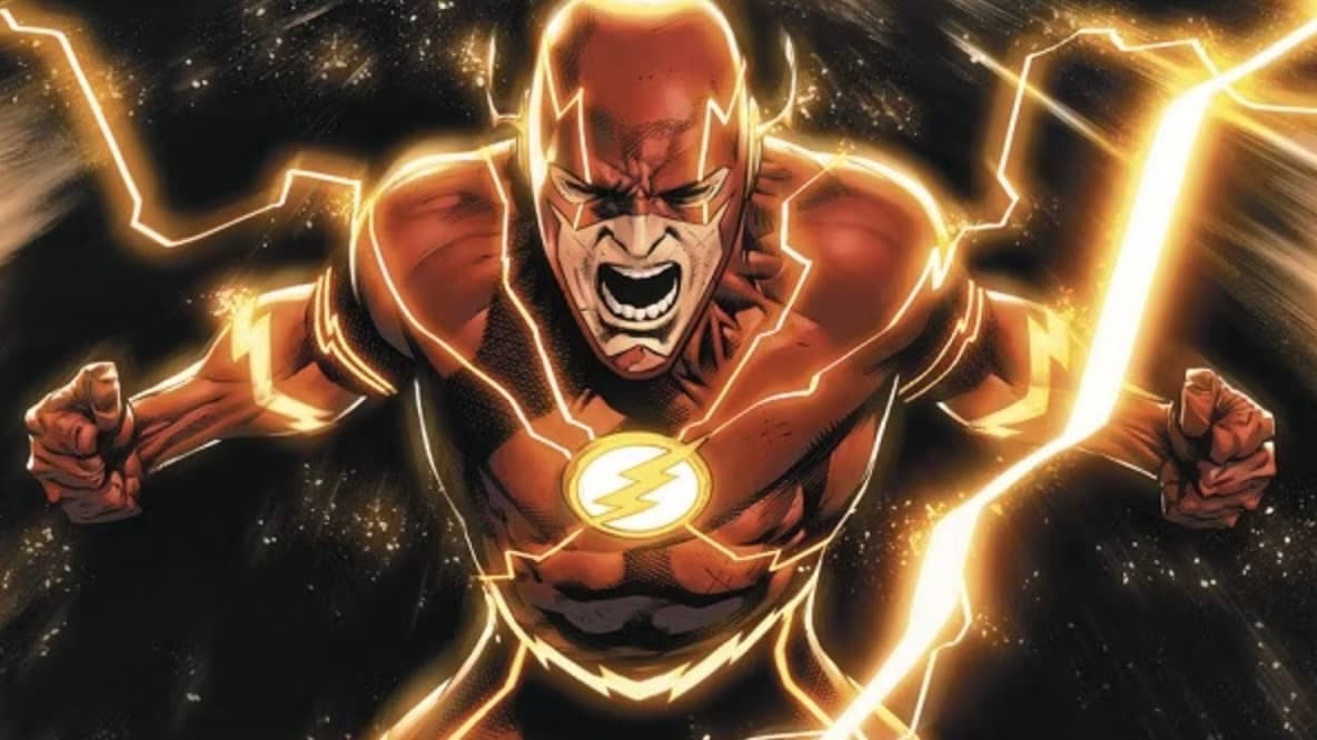 The Flash travelling through Speed Force in the comics.