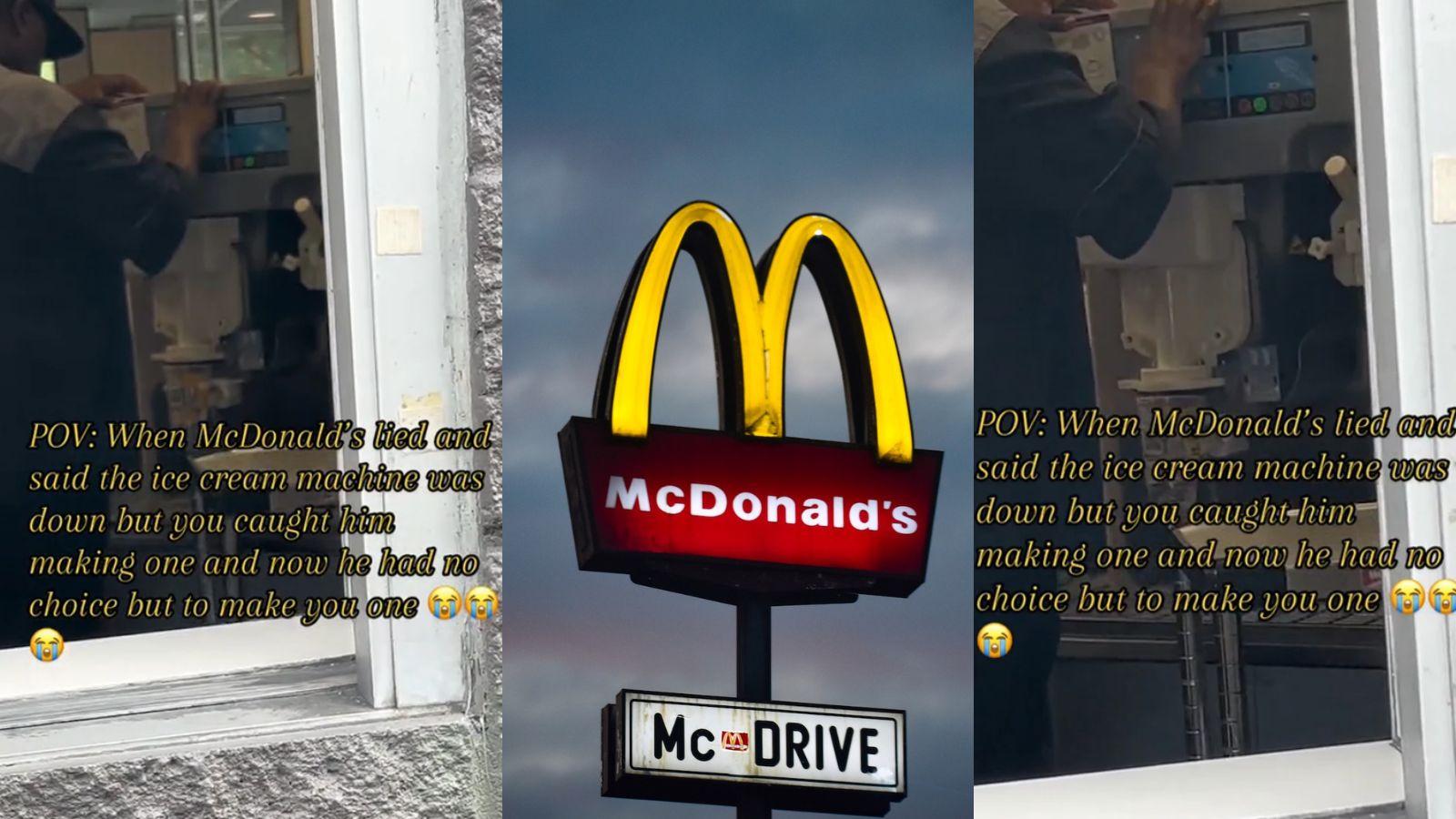 McDonalds ice cream machine lie