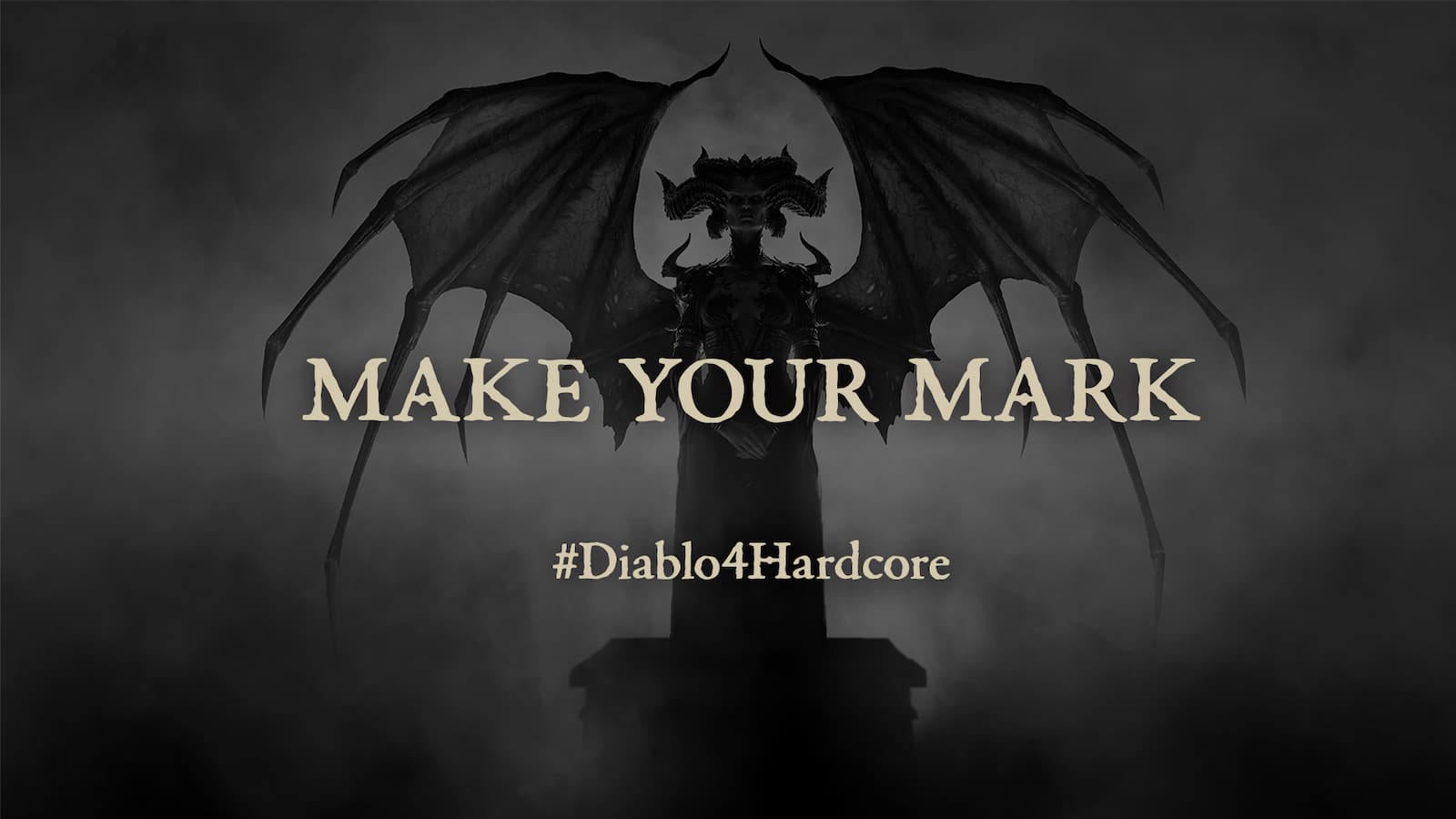 Diablo 4 make your mark image showing off the hardcore mode challenge