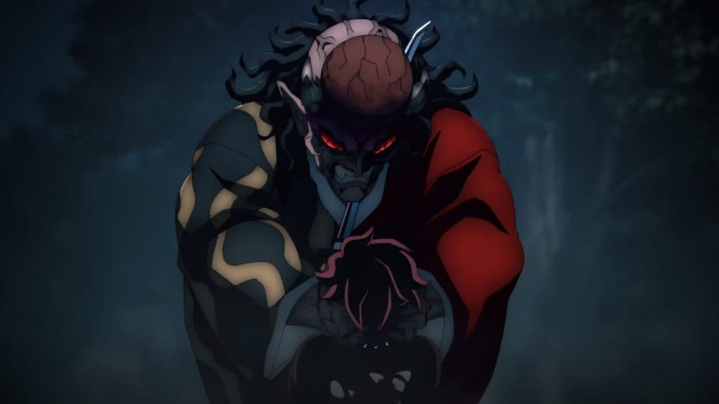 An image of Hantengu's final form Urami in Demon Slayer