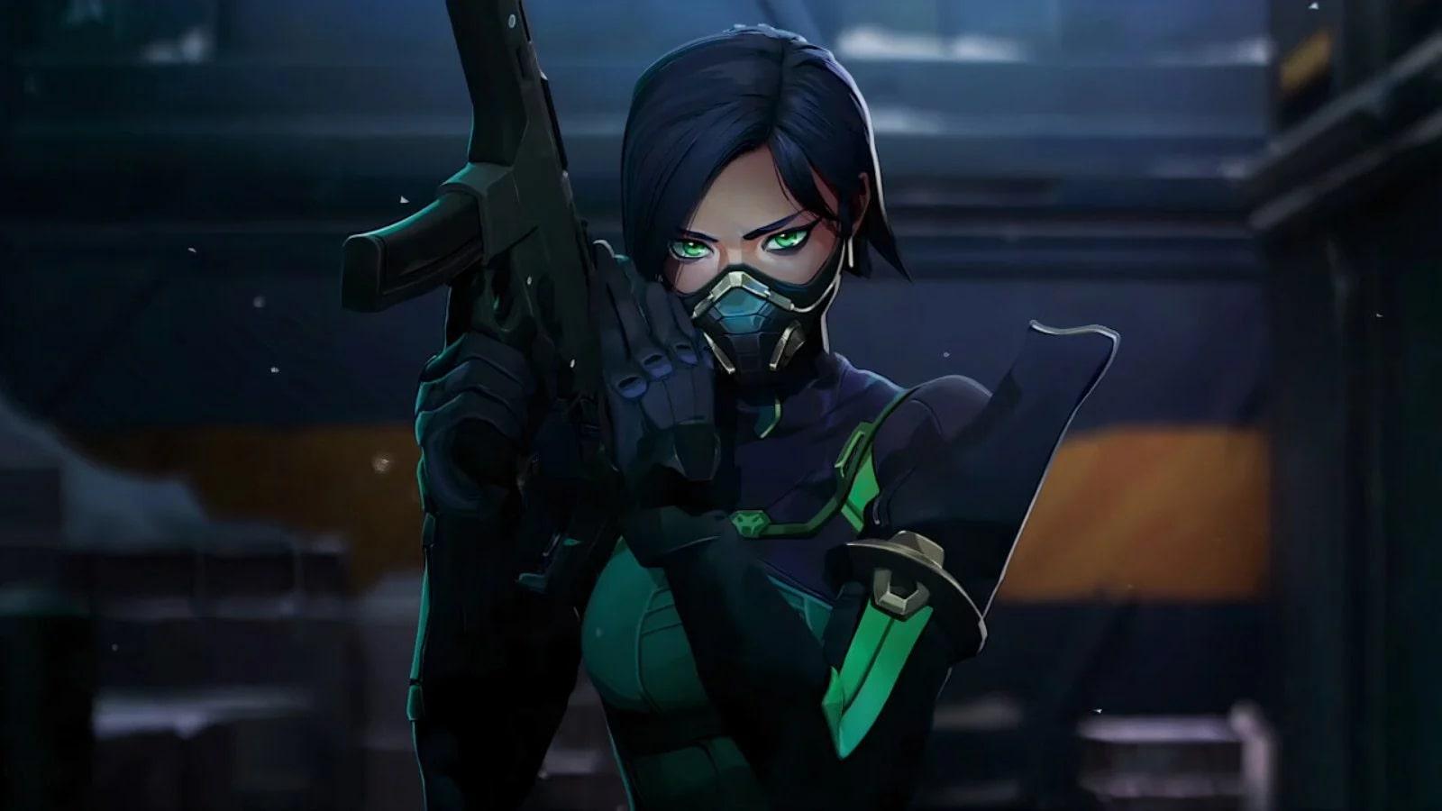 an image of Viper holding a gun