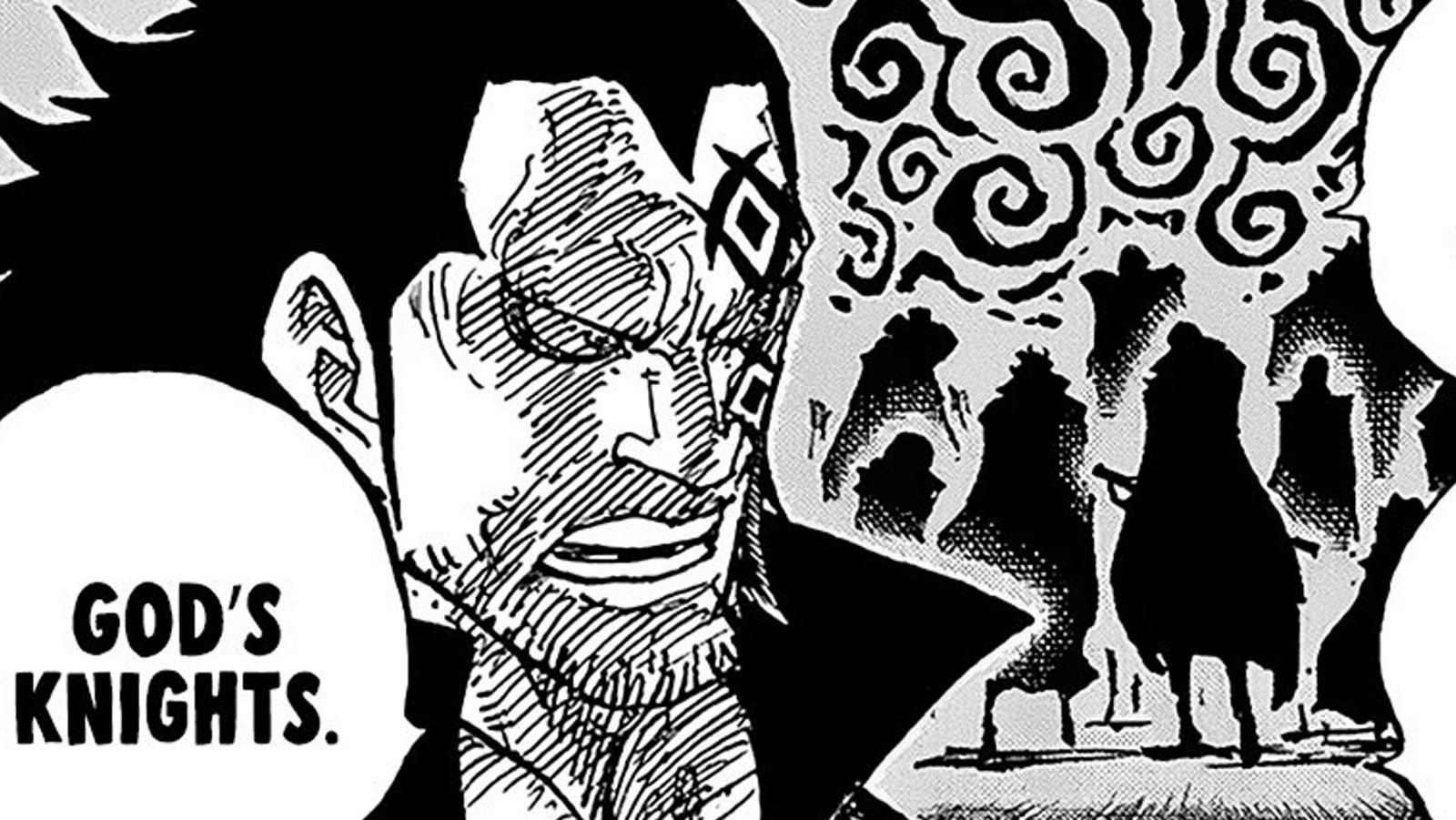 An image featuring the God's Knights silhouette in One Piece