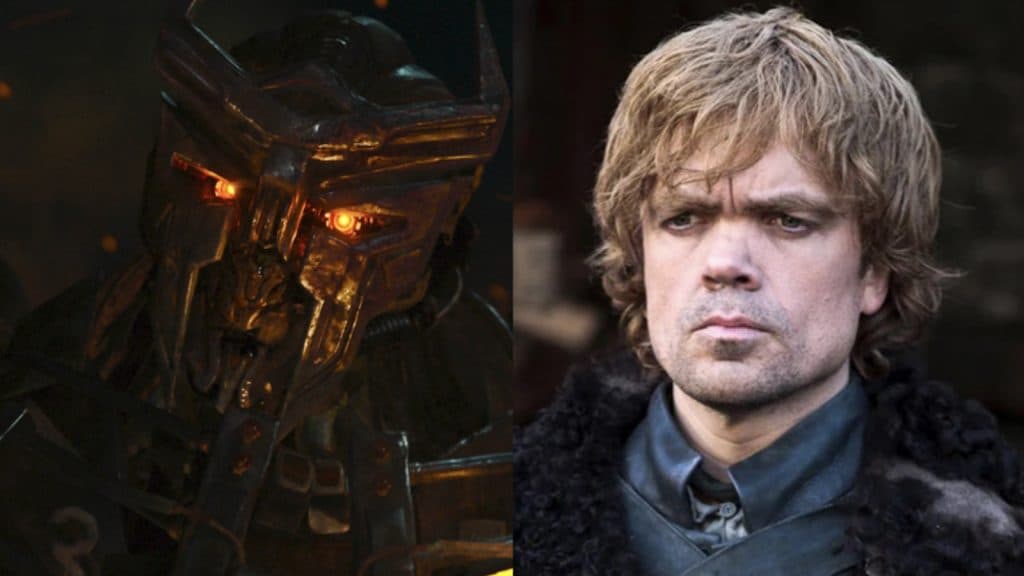 Scourge in Rise of the Beasts and Peter Dinklage in Game of Thrones