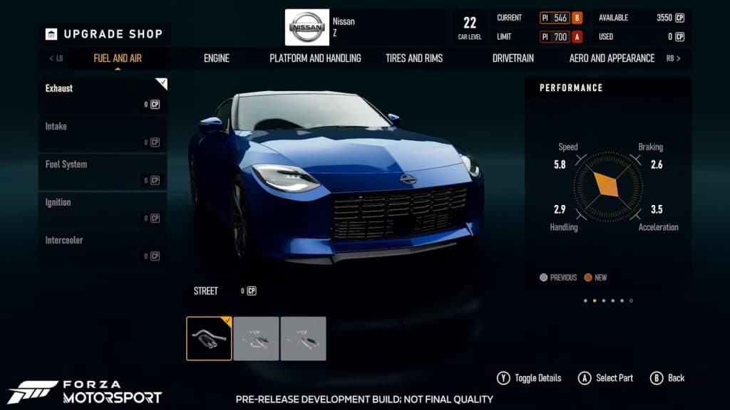 Forza Monthly showcase of new car level mechanic.