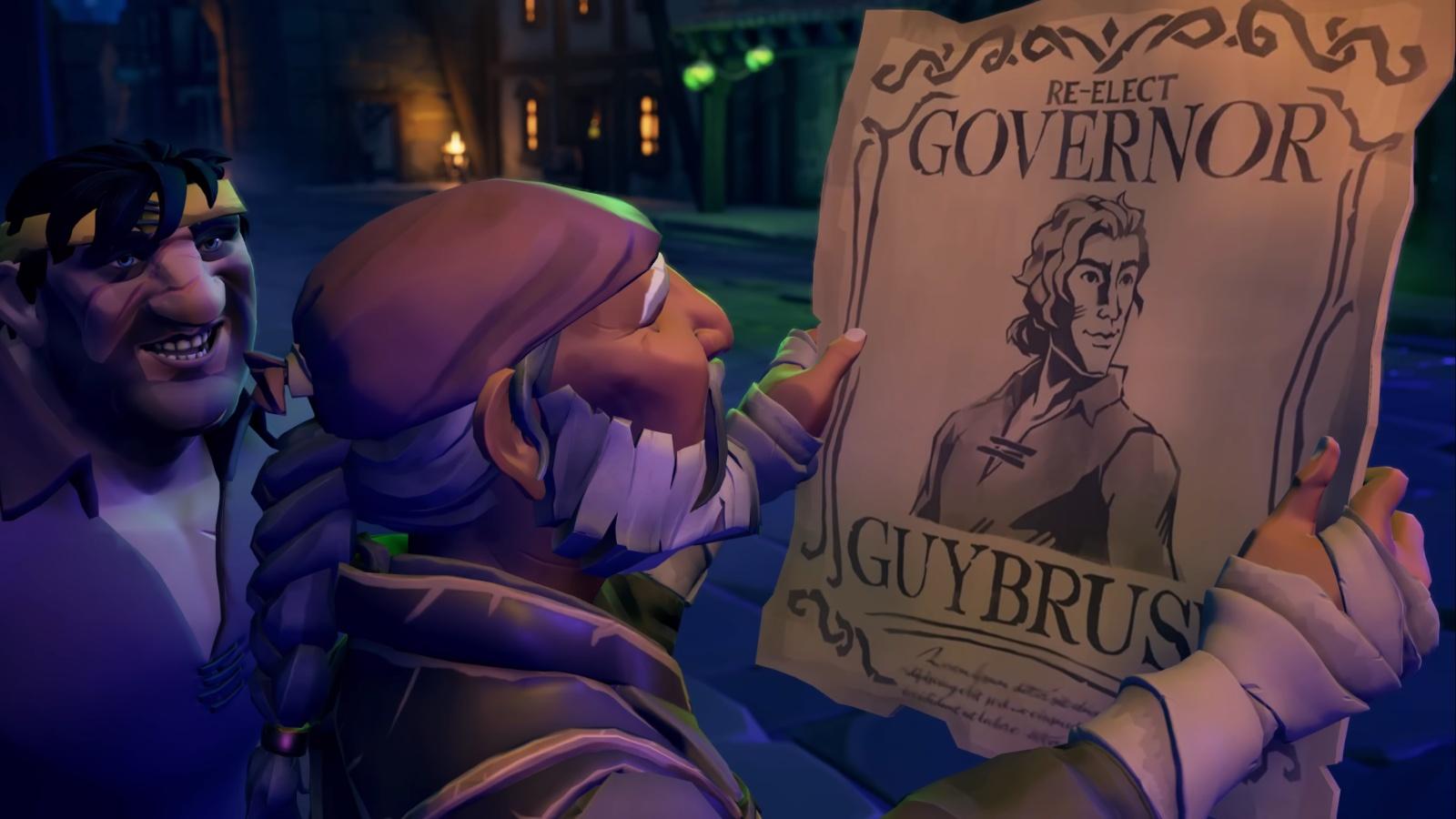 A screenshot from Sea of Thieves: The Legend of Monkey Island