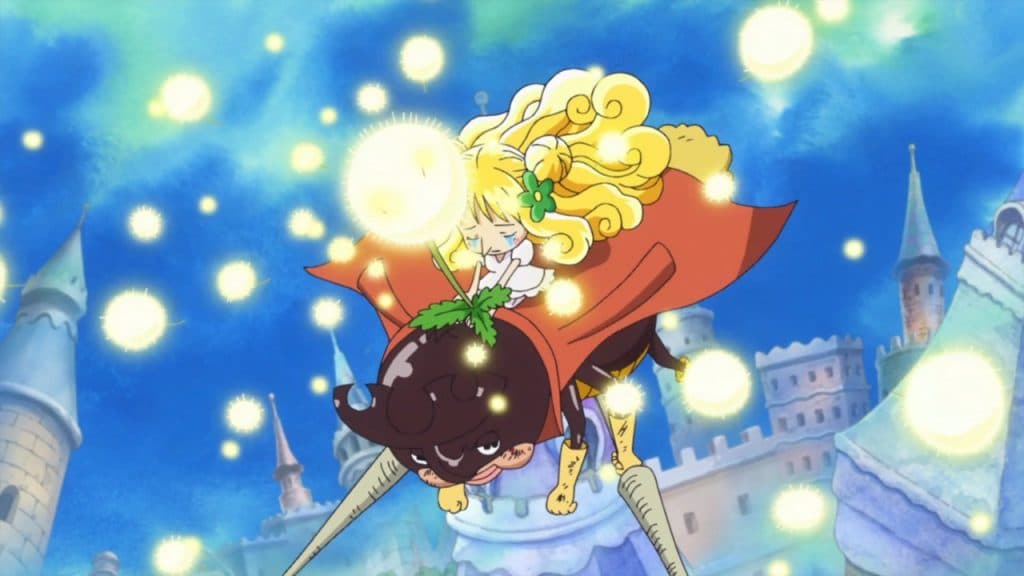An image of Mansherry using her devil fruit in One Piece
