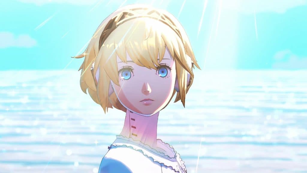 An image of Aigis is Persona 3 Reload.