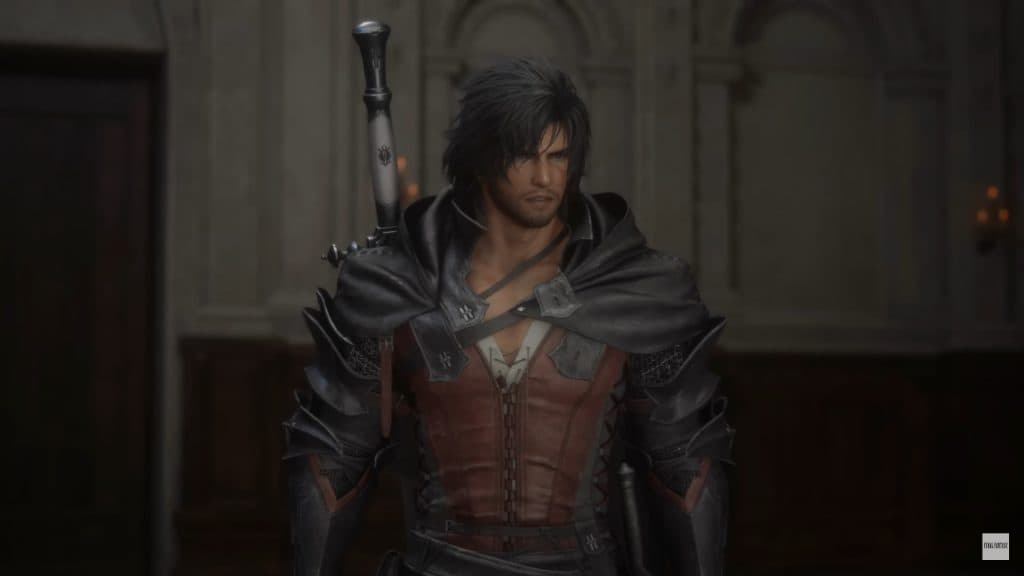 A screenshot of Clive Rosfield from Final Fantasy XVI trailer