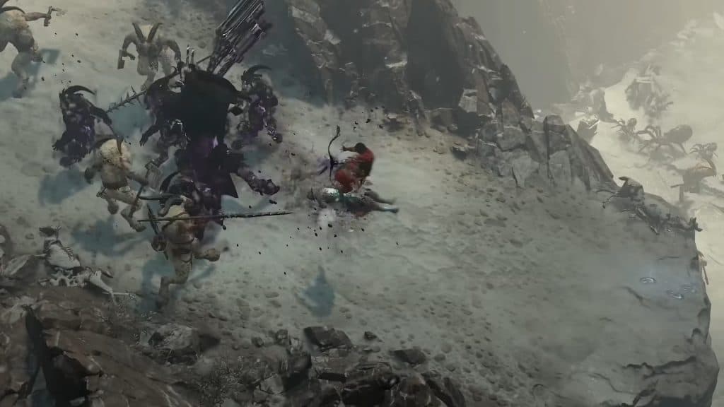 A screenshot from the Diablo 4 trailer