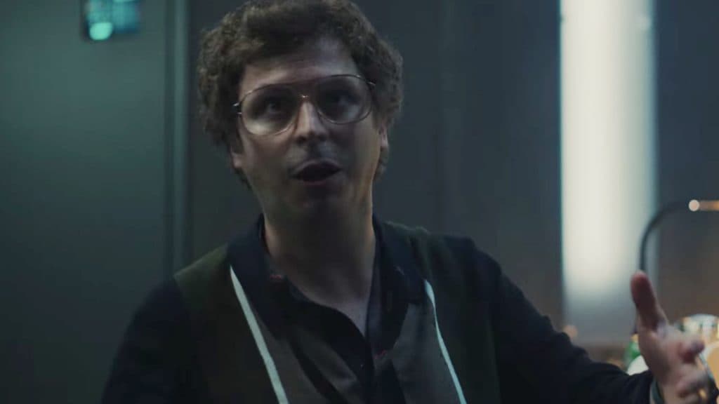 A close up of Michael Cera as Beppe in Black Mirror