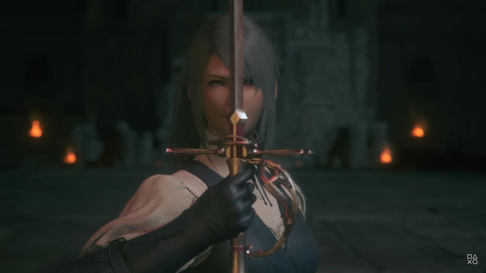 A screenshot from Final Fantasy XVI trailer