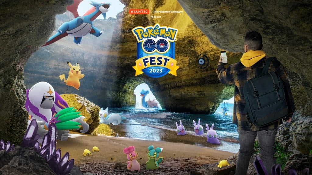 A poster for the Pokemon Go Fest 2023 global event