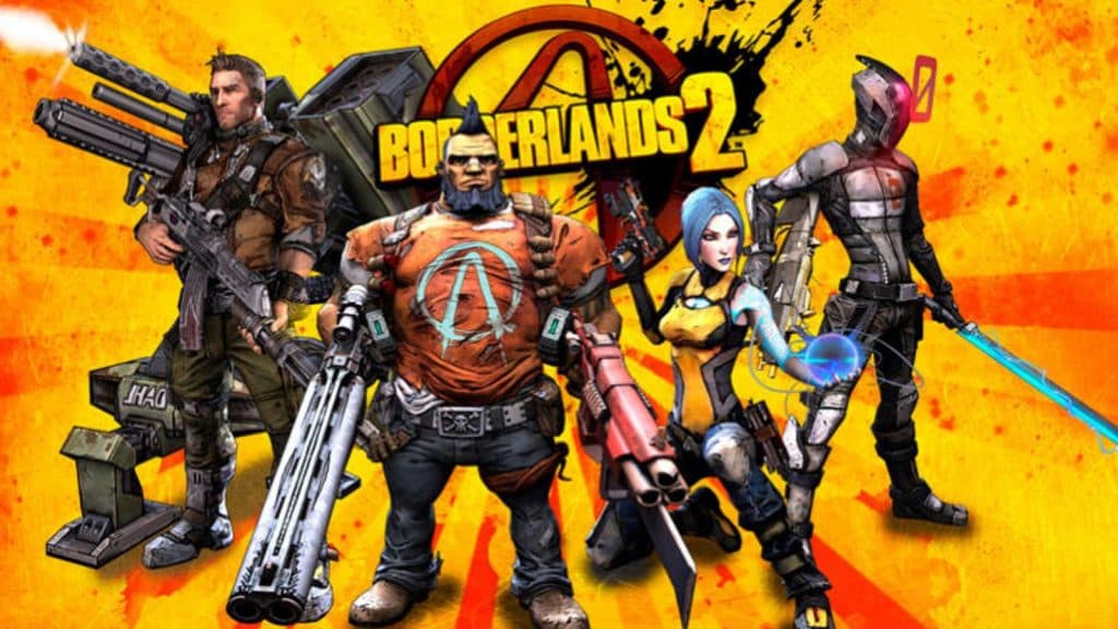 An image of the main characters in Borderlands 2.