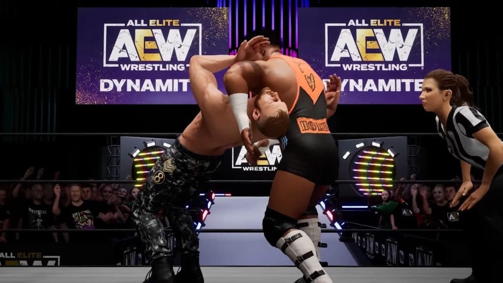 A screenshot from AEW Forever Fight Trailer