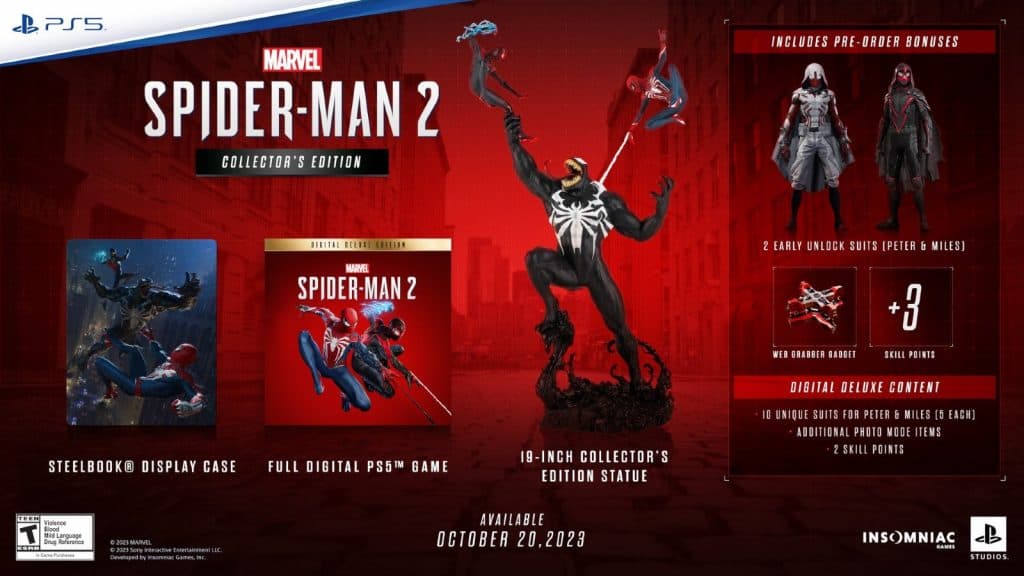 An image of the Spider-Man 2 collector's edition.