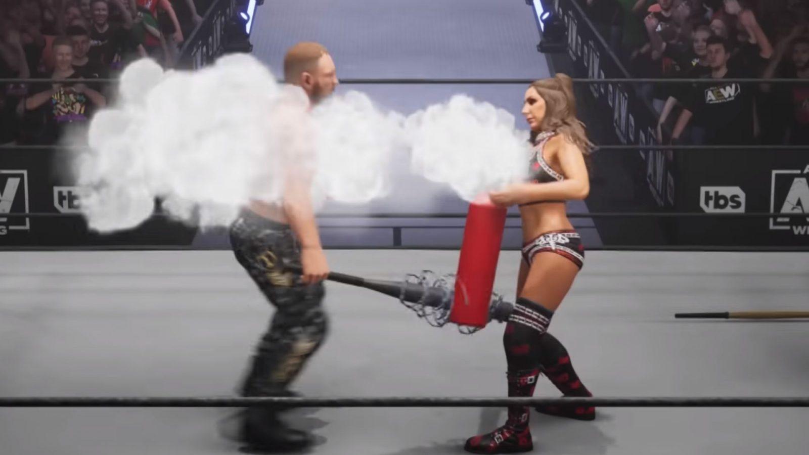 jon moxley and britt baker in aew fight forever