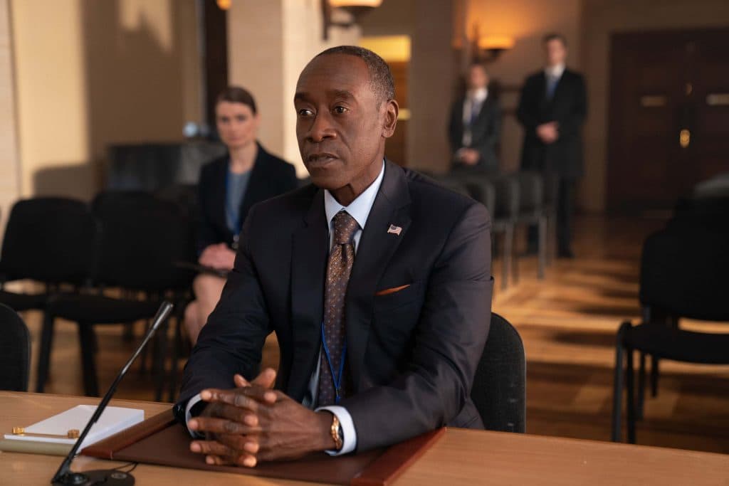 Don Cheadle as Rhodey in the Secret Invasion cast