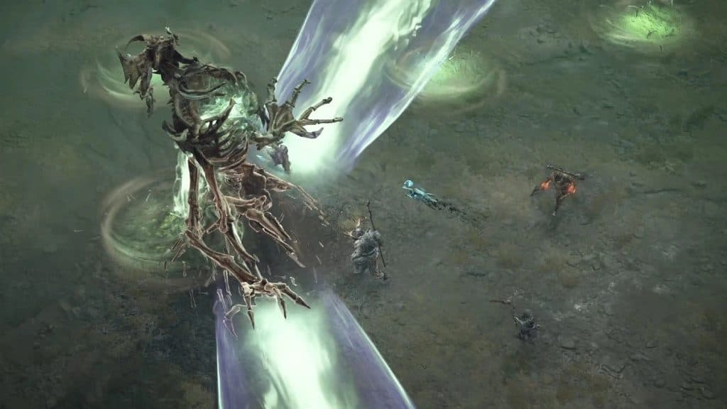 A screenshot of Wandering Death from Diablo 4