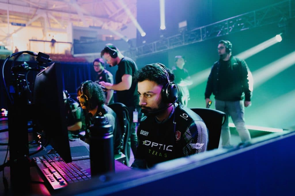 Dashy playing at Call of Duty League LAN for OpTic Texas