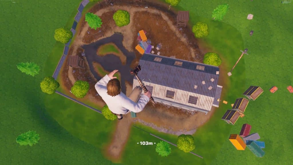 Fortnite Only Up falling from above
