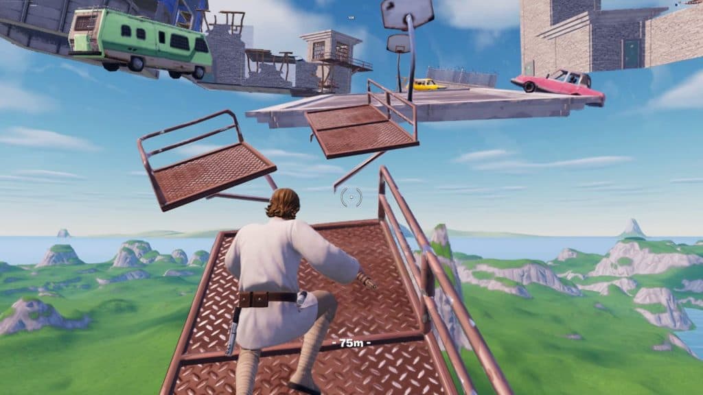 Fortnite Only Up Parkour course