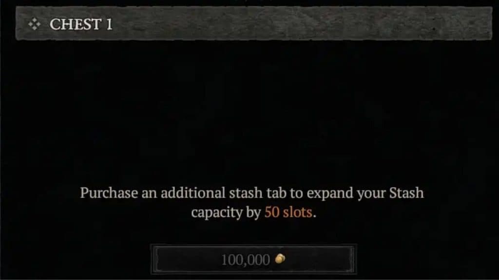 Diablo 4 stash upgrade