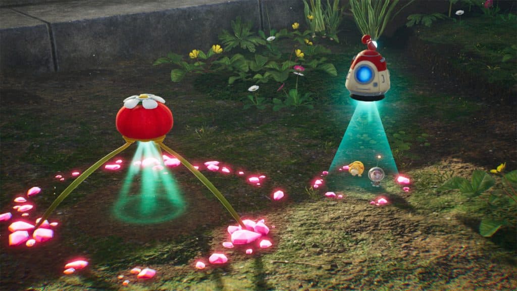 A spaceship in Pikmin 4