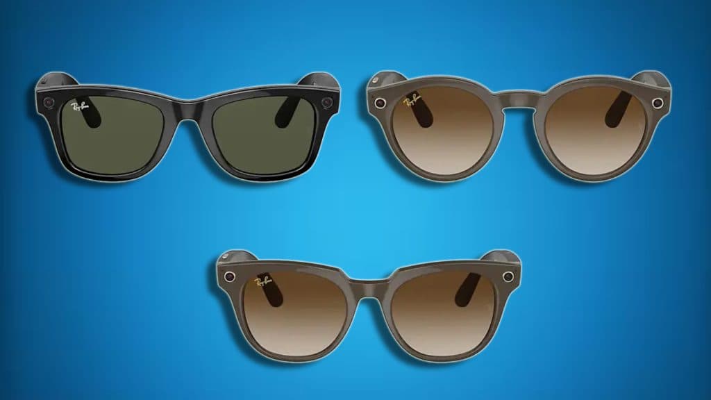 Ray-Ban Stories on a gradient background