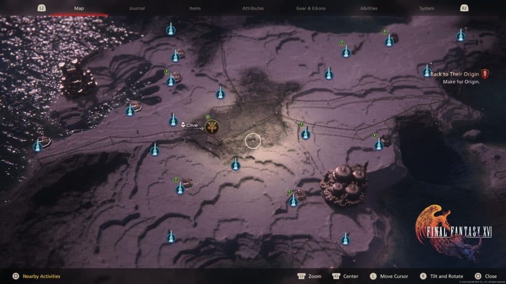 Final Fantasy 16 map