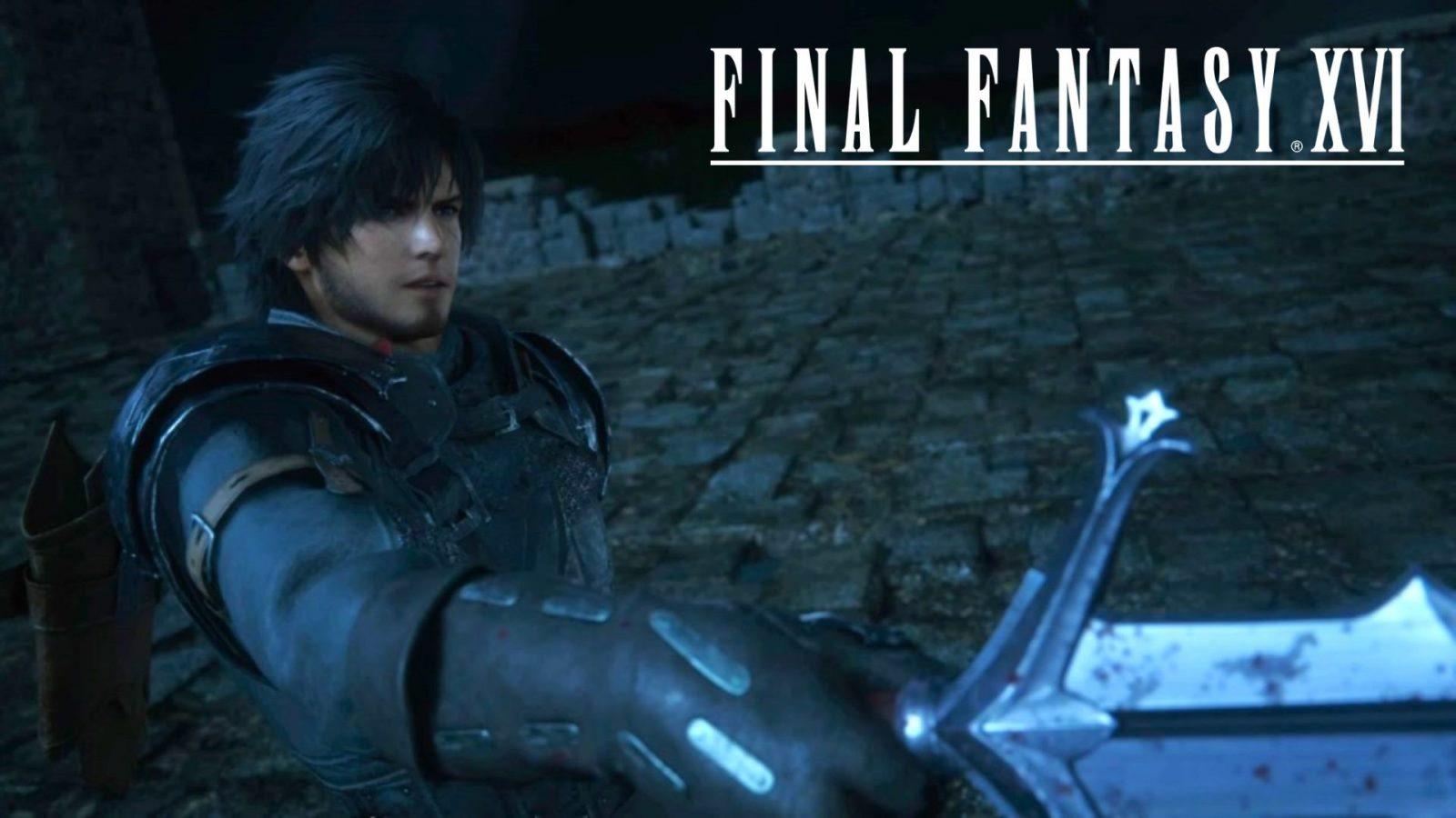 clive rosfield holding sword in final fantasy 16