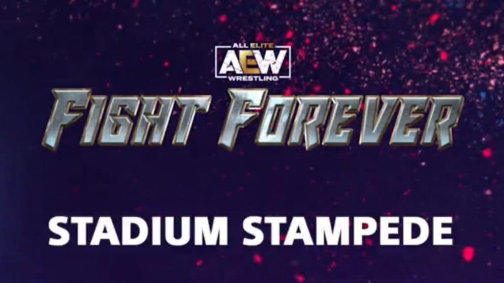 aew fight forever stadium stampede battle royale logo