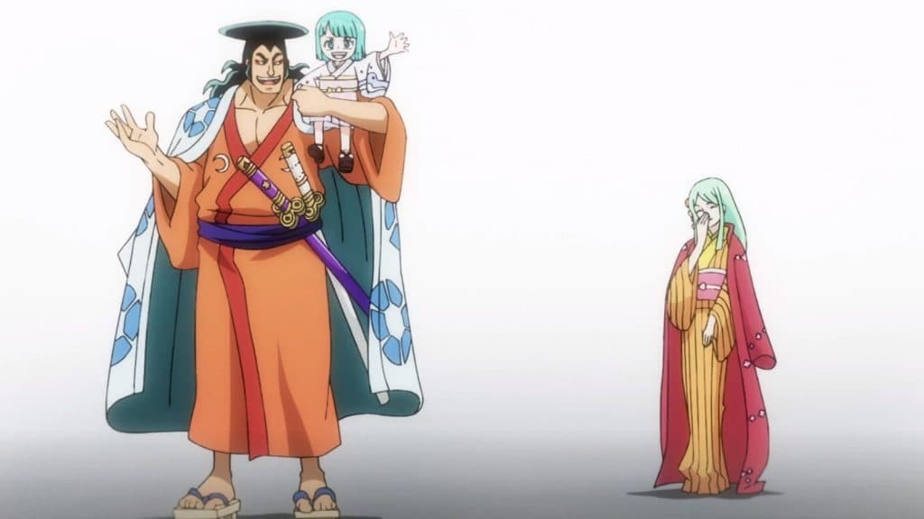 An image of the Kozuki family from One Piece