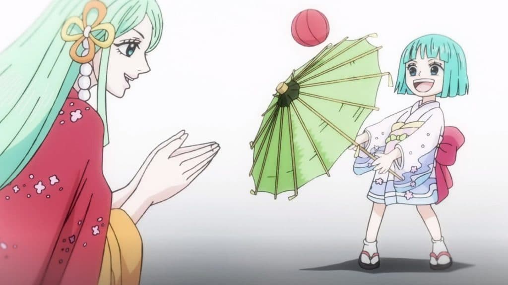 An image of Toki and Hiyori from One Piece