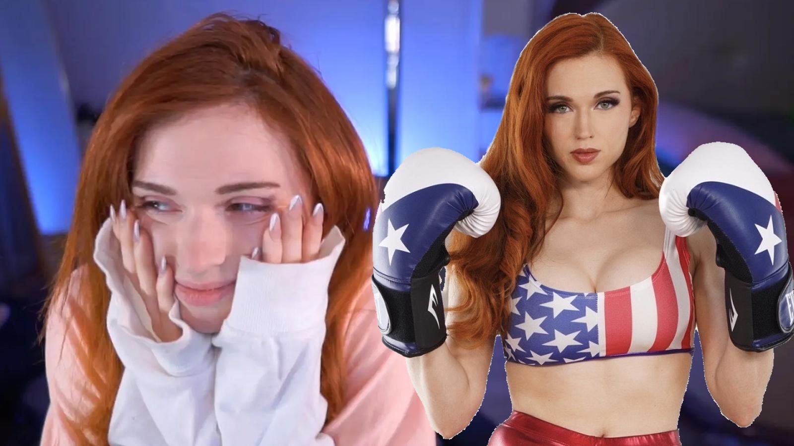 Amouranth reveals extent of health issues after sudden exit from Ibai's boxing event