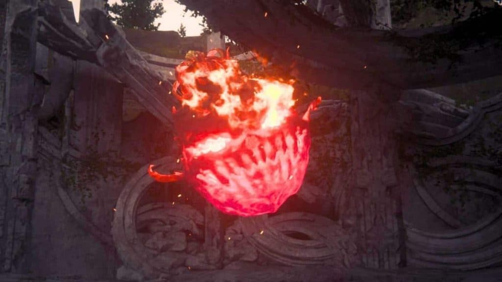 A screenshot of Bomb King in Final Fantasy 16