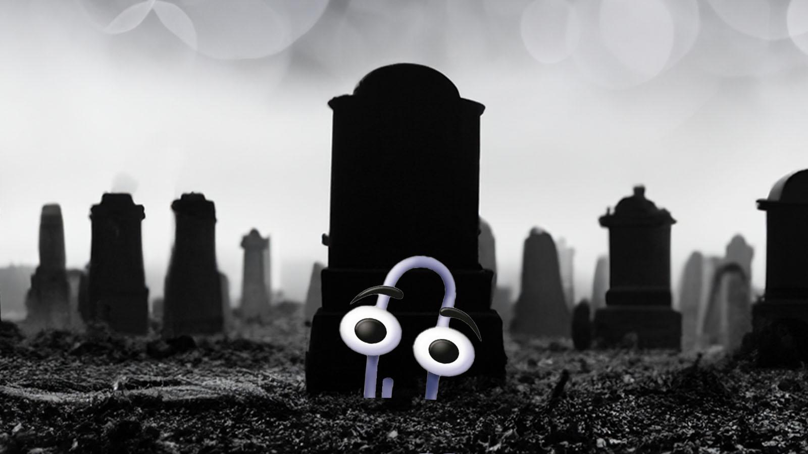 ChatGPT enabled Clippy rising from a grave, made in Adobe Firefly