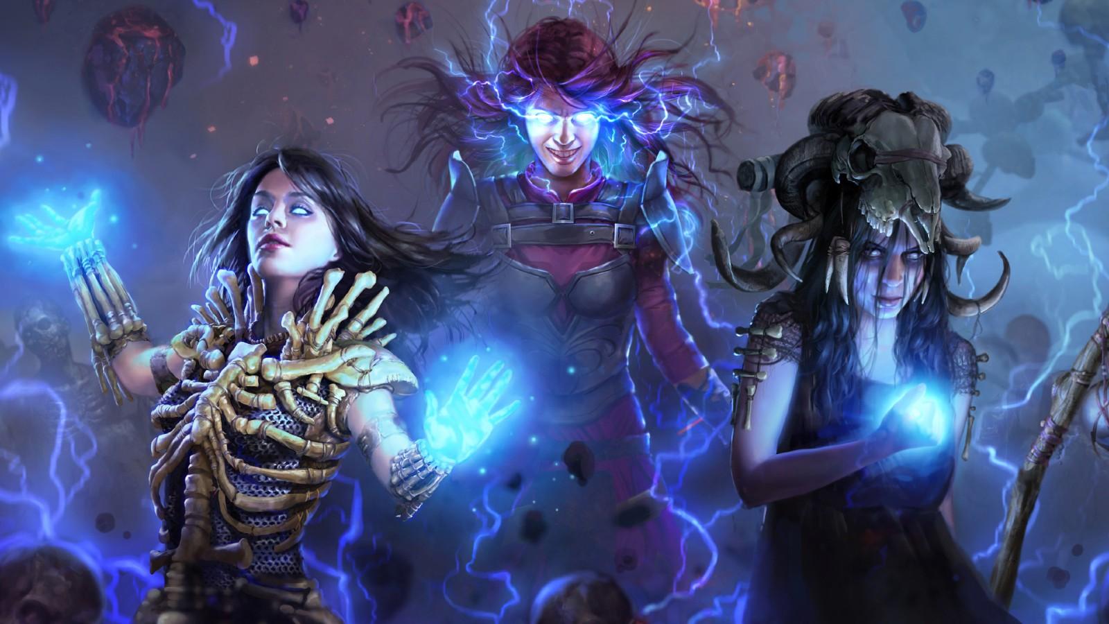 An image of Path of Exile artwork, a game where players can trade in.
