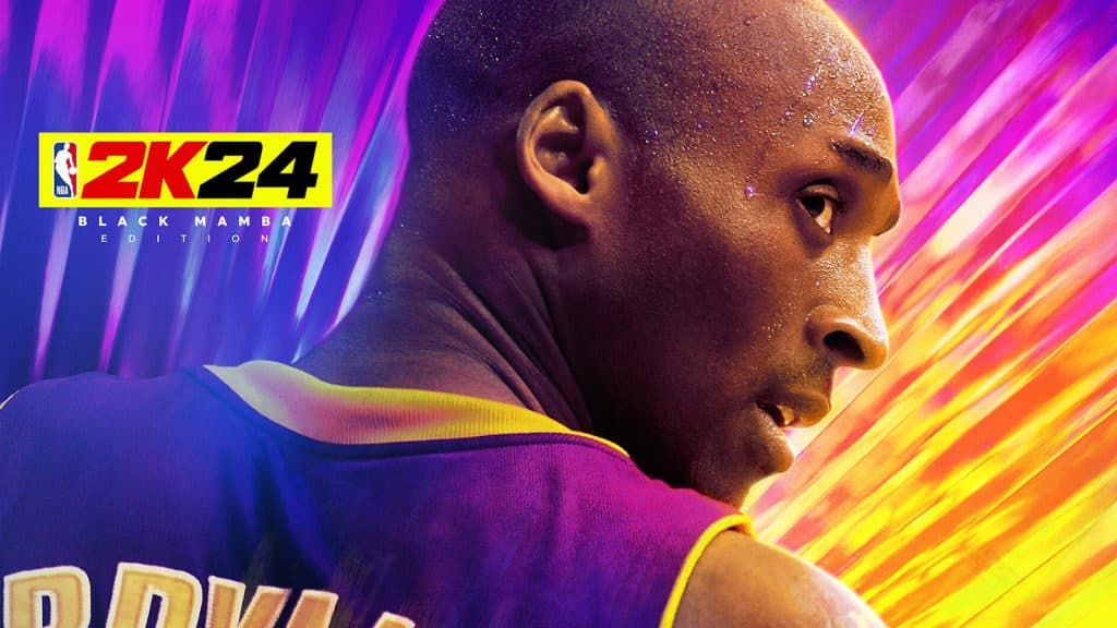 Kobe Bryant featured on official NBA 2K24 promotional art.