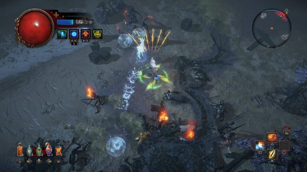 A screenshot of gameplay from Path of Exile.