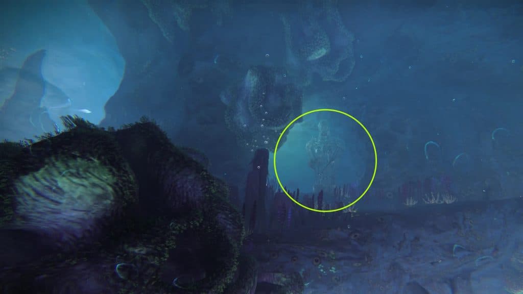 The location of the third statue in Destiny 2 Deep Dives.