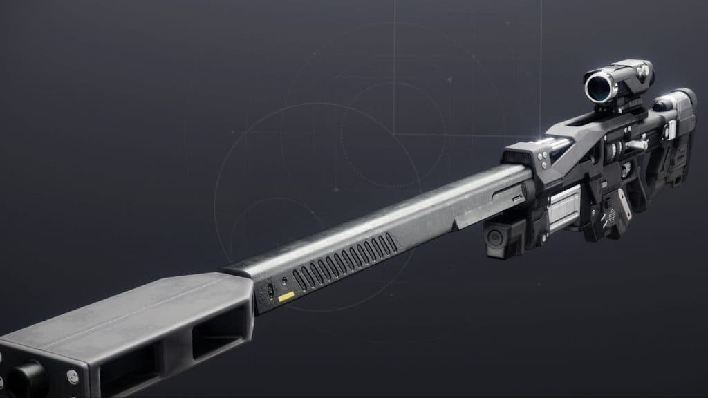 Mercurial Overreach legendary sniper rifle from destiny 2.