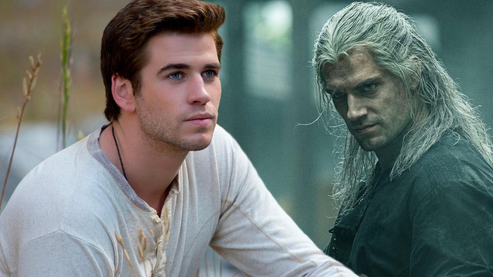 Liam Hemsworth in The Hunger Games and Henry Cavill in The Witcher