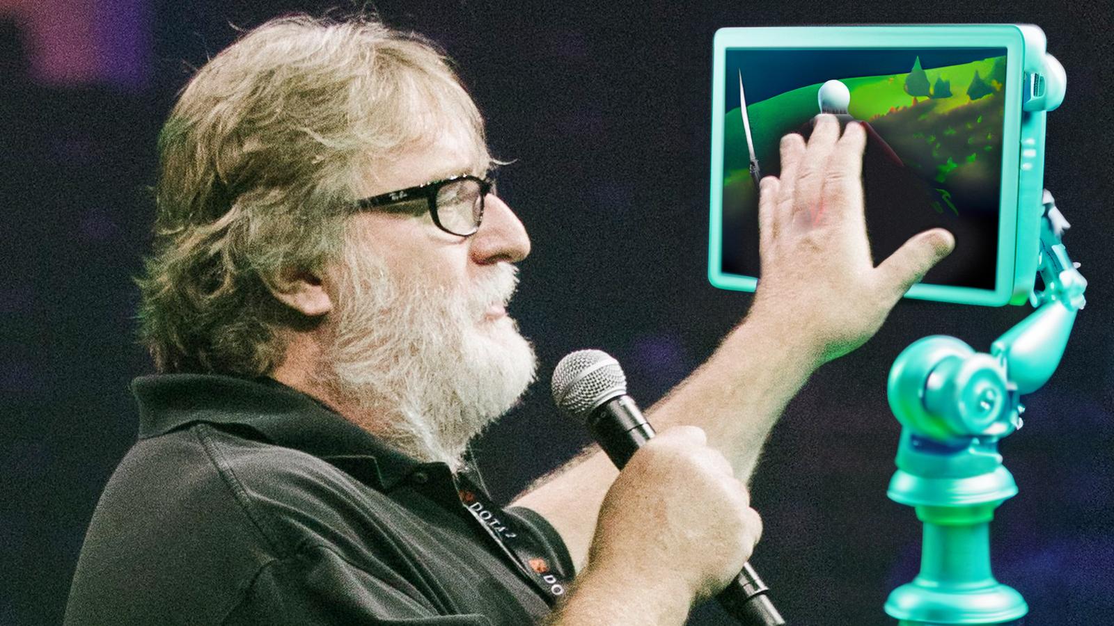 Gabe Newell, owner of Valve, rejecting an AI generated game, made in Adobe Firefly