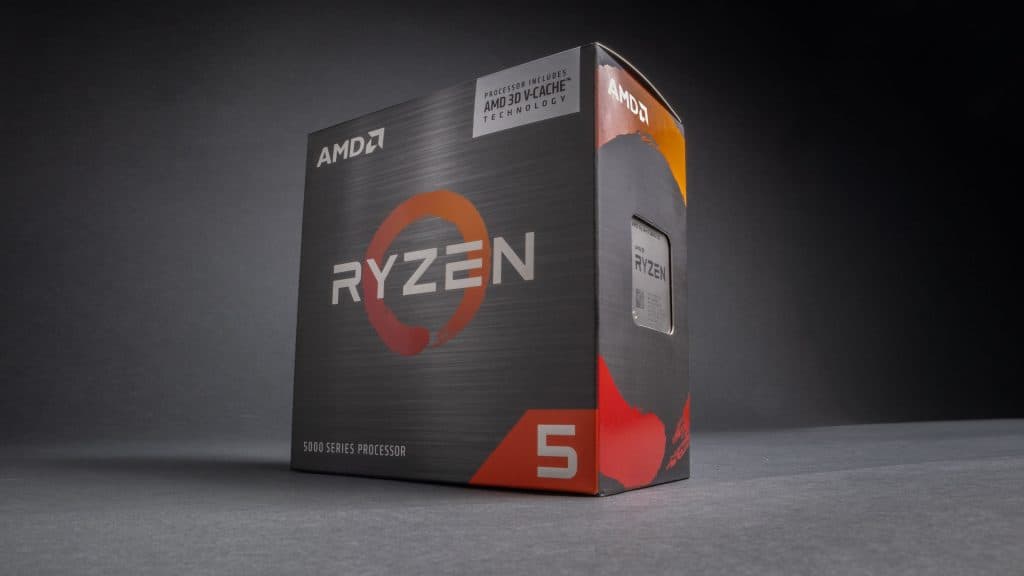 Micro Center image of the 5600X3D AMD box