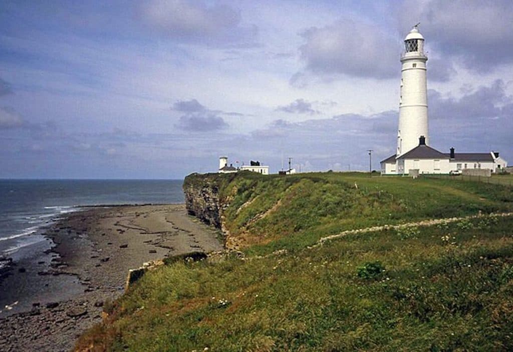 Nash Point Lighthouse in Wales